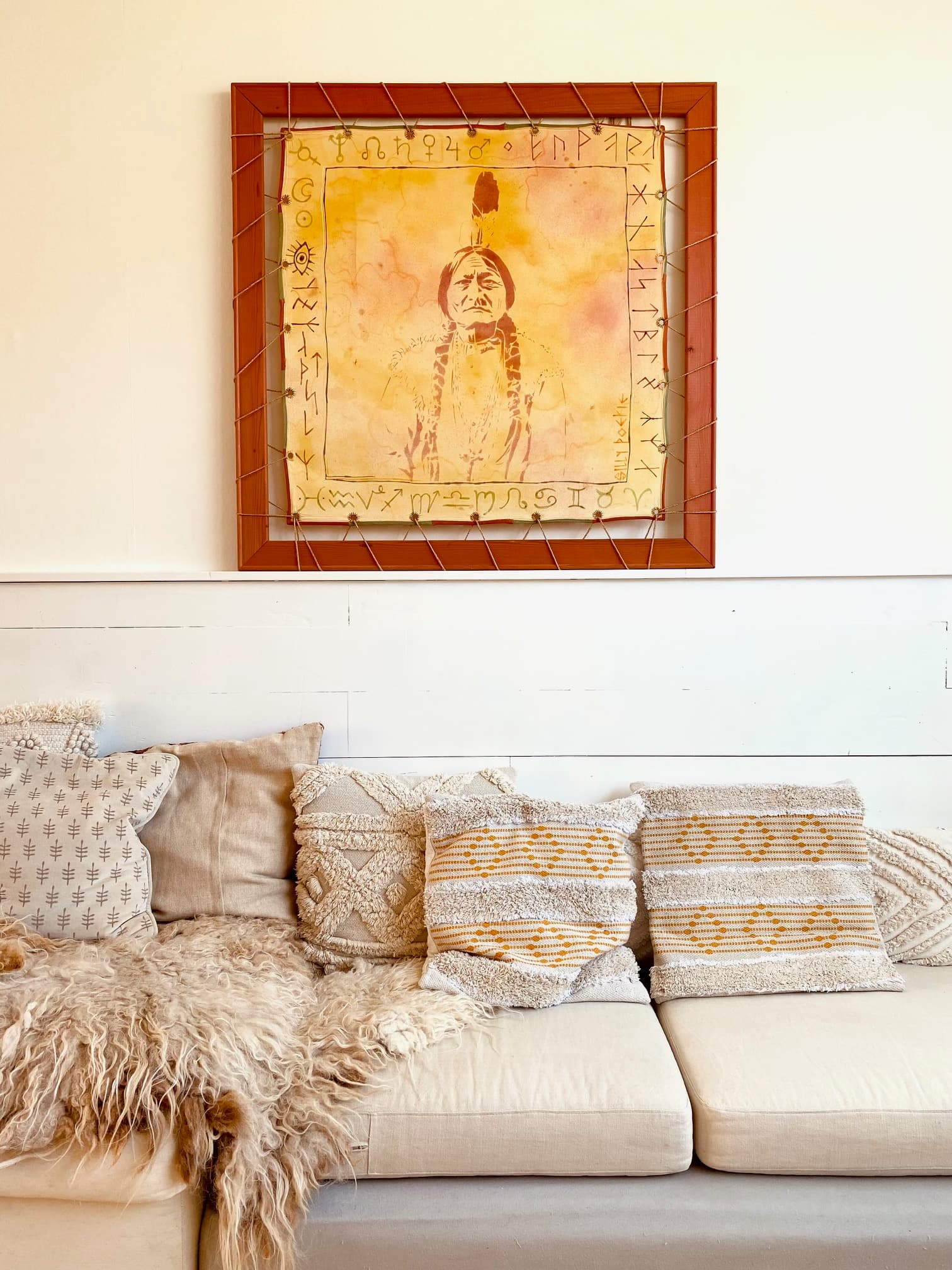 SITTING BULL painting, Tatanka Yotanka