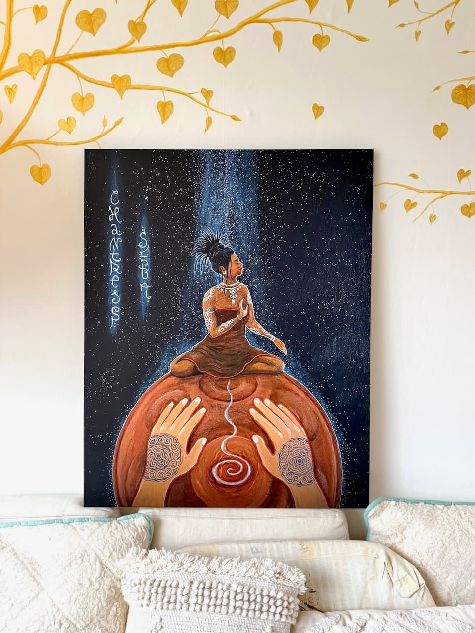 CHANTRESS SEBA canvas painting 90 x 100