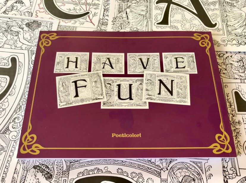 ANTIQUE ALPHABET COLORING BOOK - image 7