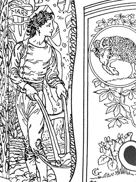 ANTIQUE ALPHABET COLORING BOOK - image 11