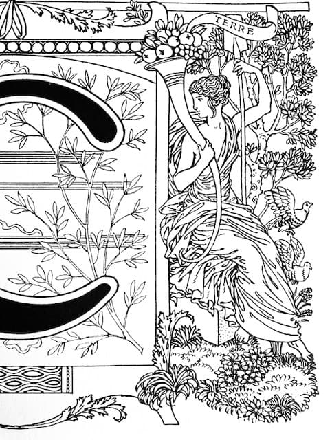 ANTIQUE ALPHABET COLORING BOOK - image 9